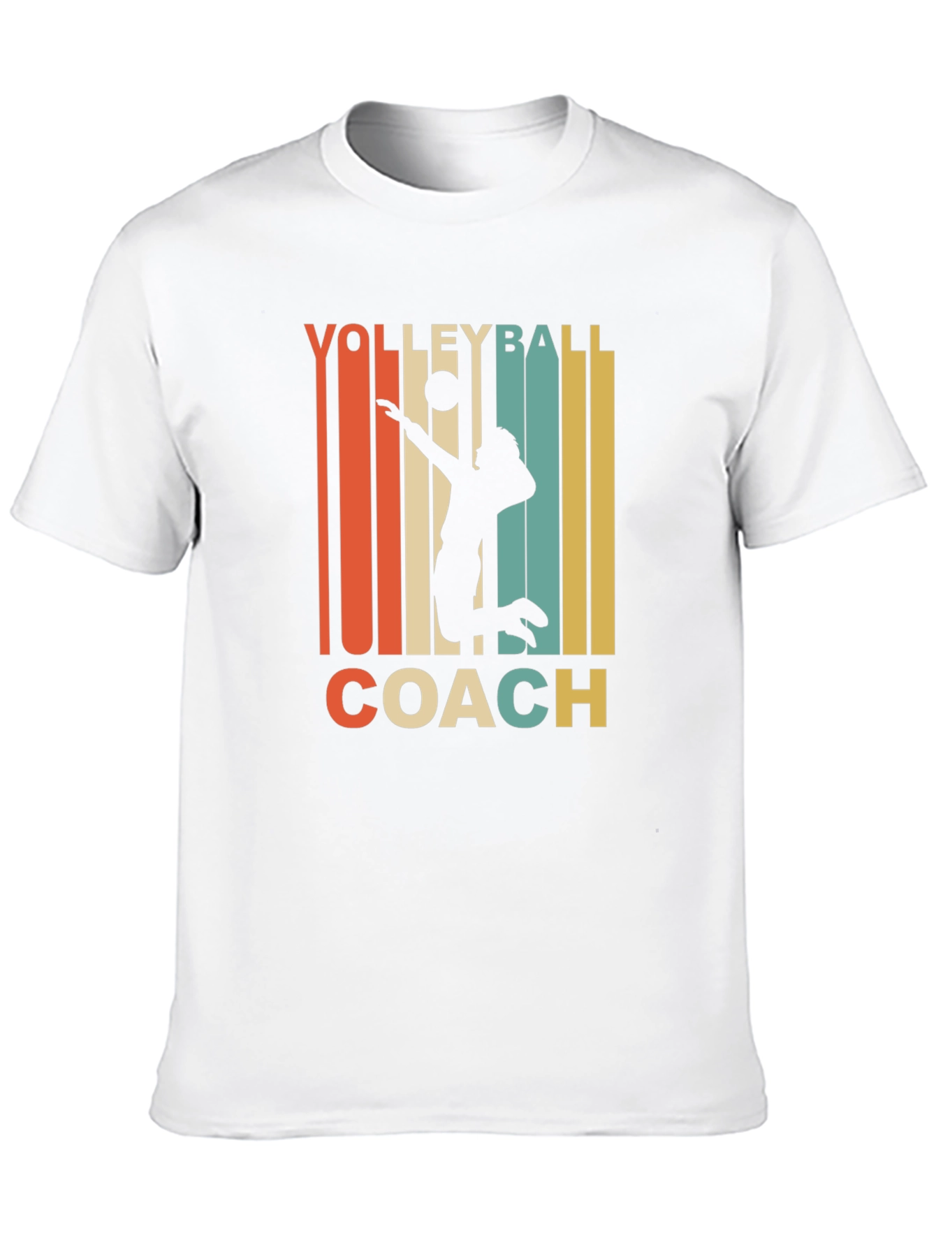 Volleyball Coach Retro Graphic T-Shirt