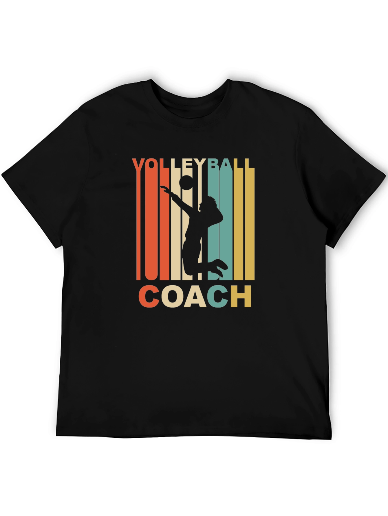 Volleyball Coach Retro Graphic T-Shirt