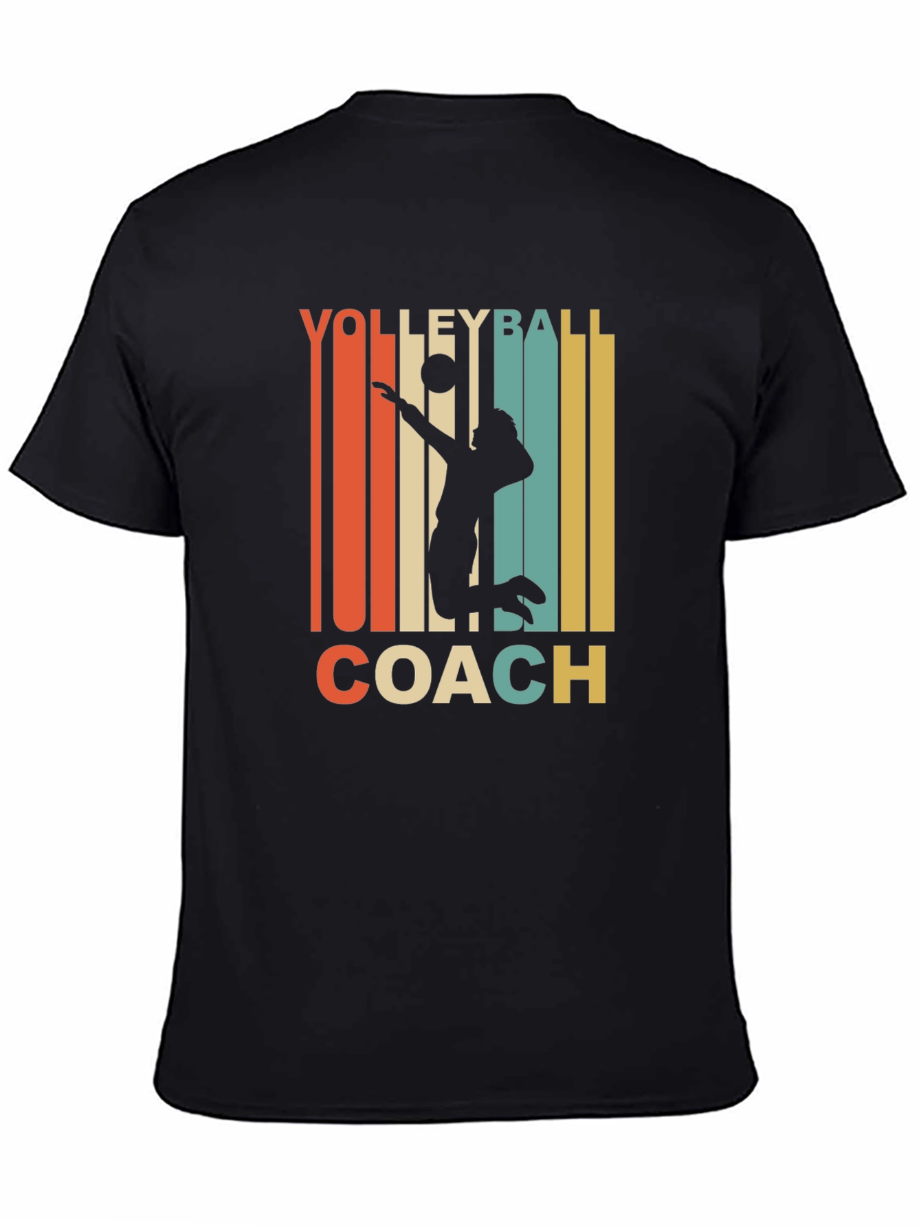 Volleyball Coach Retro Graphic T-Shirt