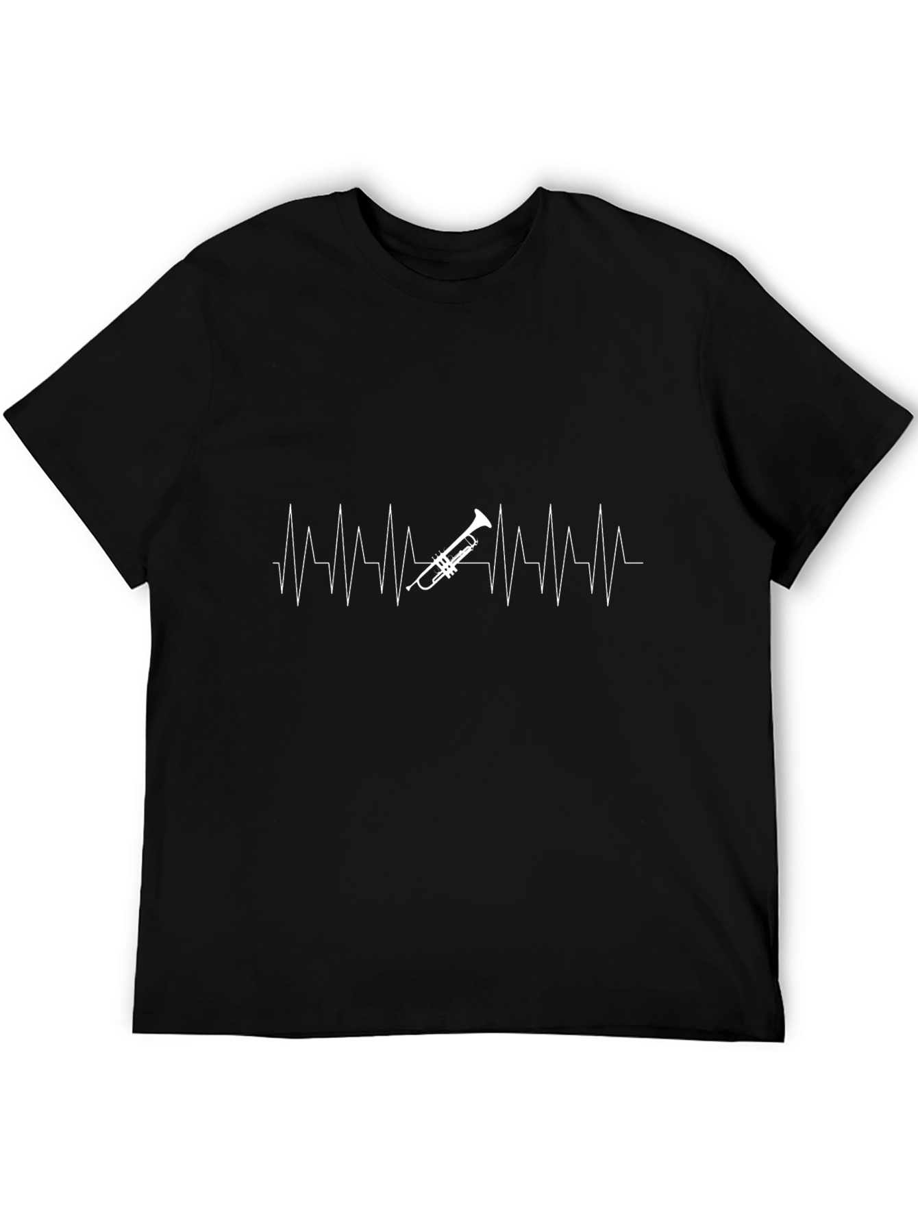 Trumpet Heartbeat T-Shirt - Musician Love!