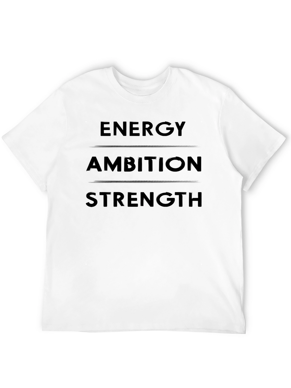 Energy Ambition Strength Graphic Tee - Mens Black T-Shirt