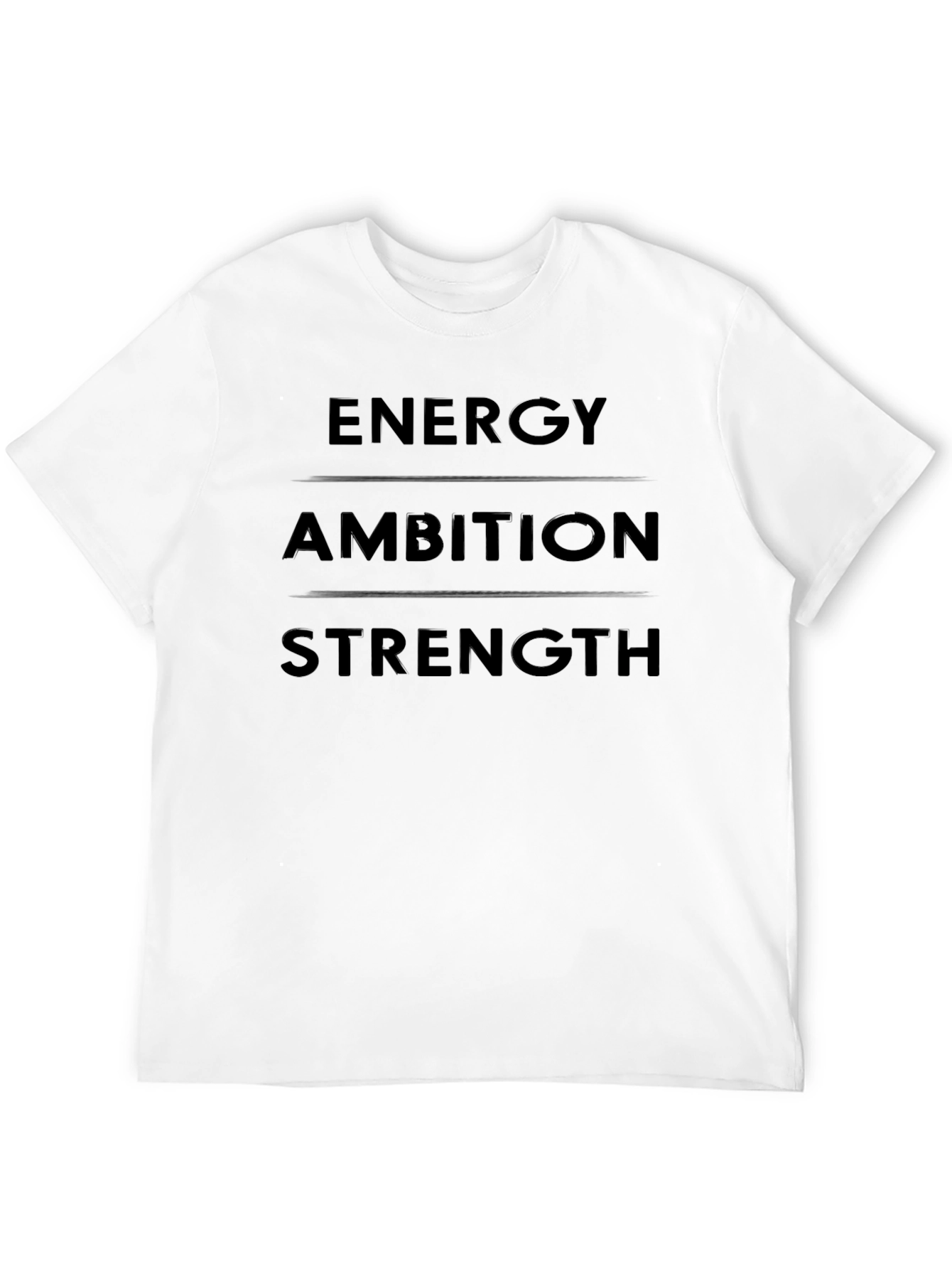 Energy Ambition Strength Graphic Tee - Mens Black T-Shirt