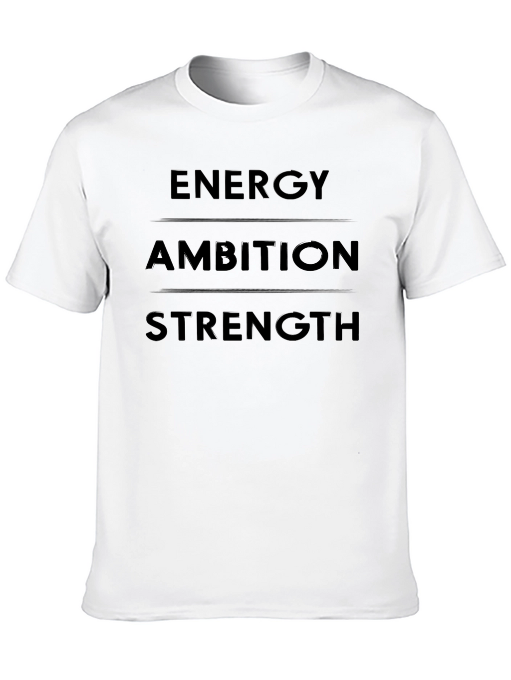 Energy Ambition Strength Graphic Tee - Mens Black T-Shirt