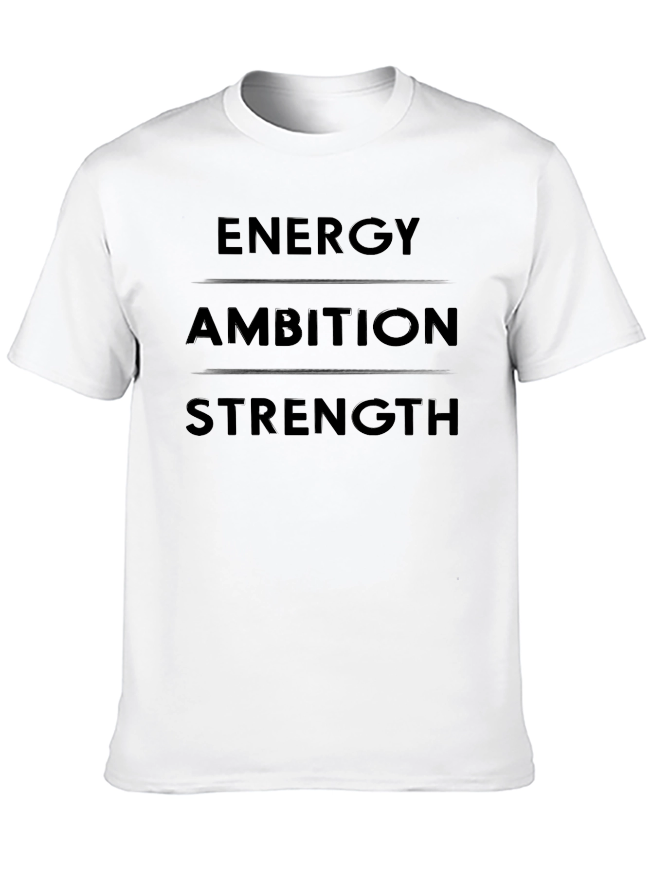 Energy Ambition Strength Graphic Tee - Mens Black T-Shirt