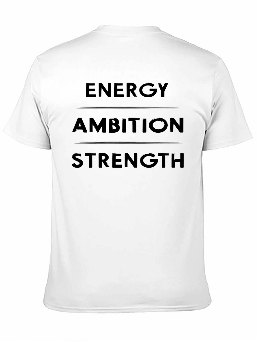 Energy Ambition Strength Graphic Tee - Mens Black T-Shirt