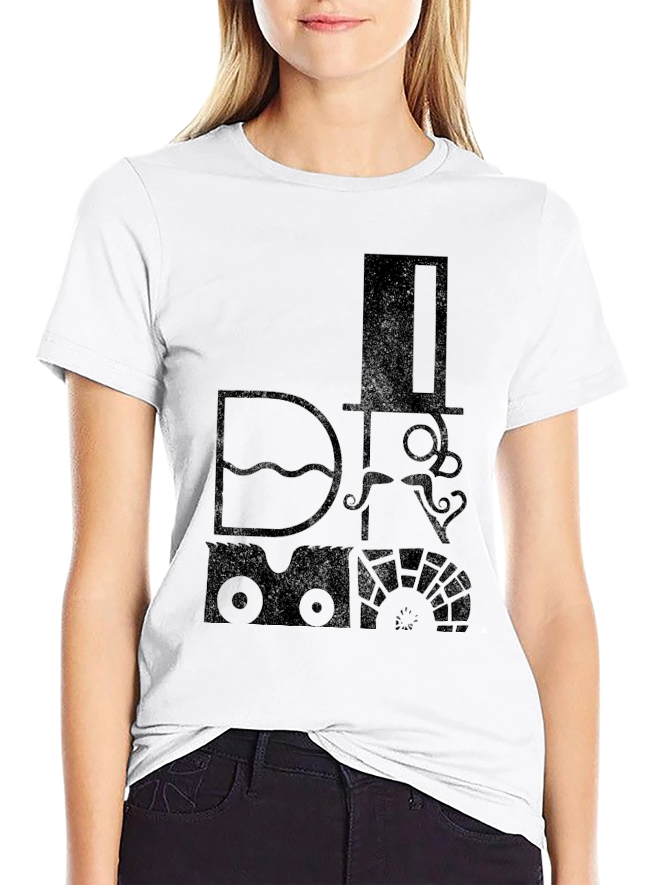 Steampunk Train Graphic T-Shirt - Retro Style