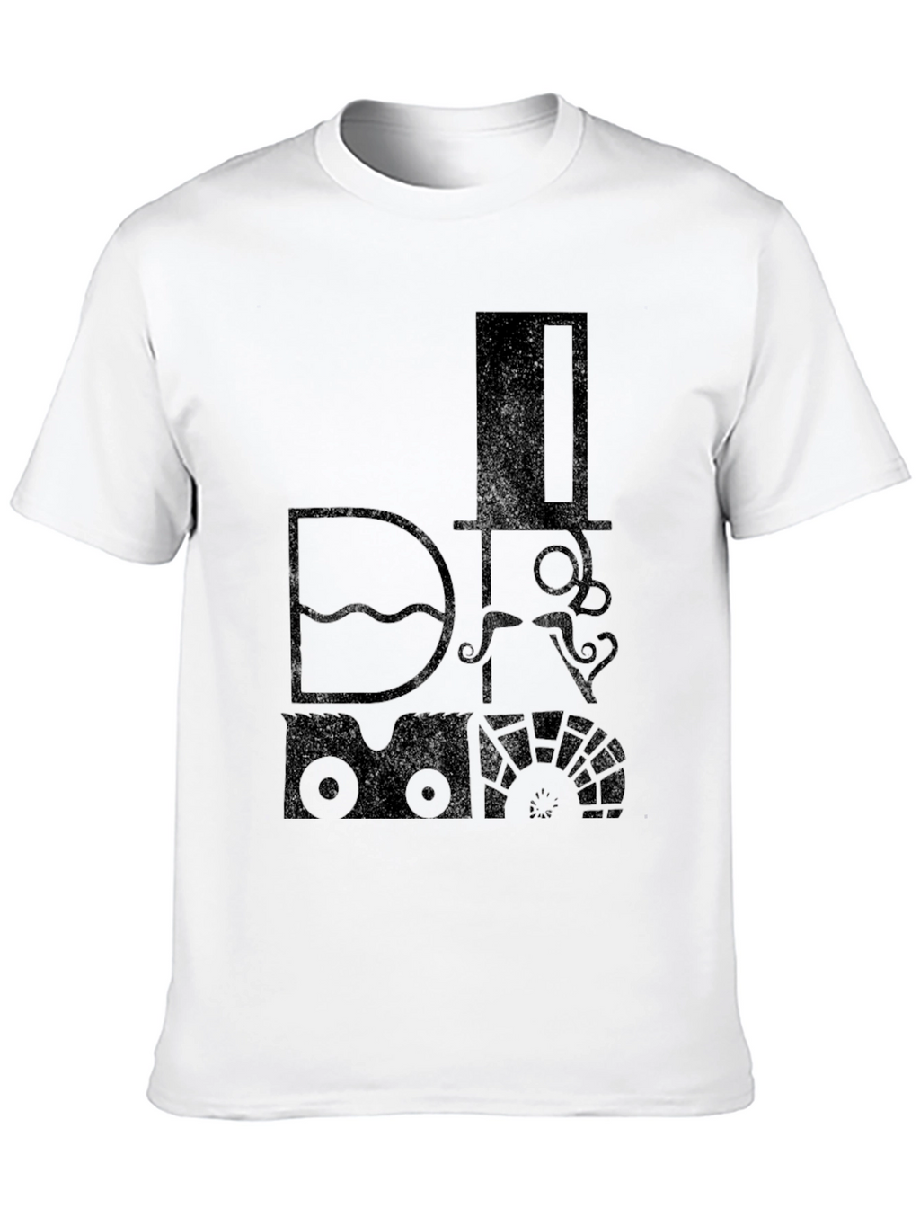 Steampunk Train Graphic T-Shirt - Retro Style