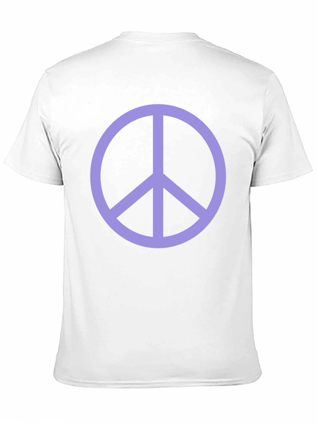 Peace Sign Graphic Tee - Black Crew Neck T-Shirt