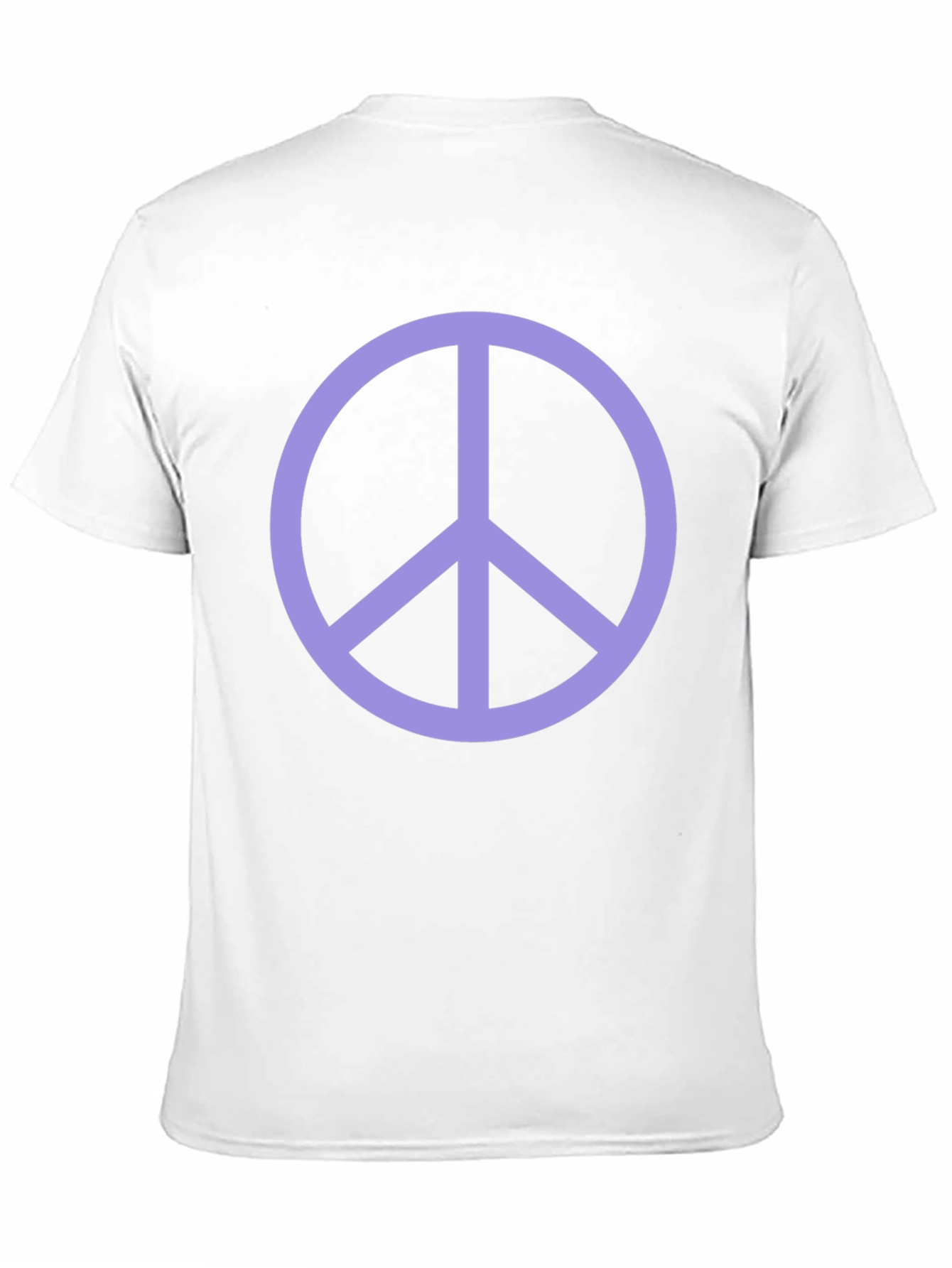 Peace Sign Graphic Tee - Black Crew Neck T-Shirt