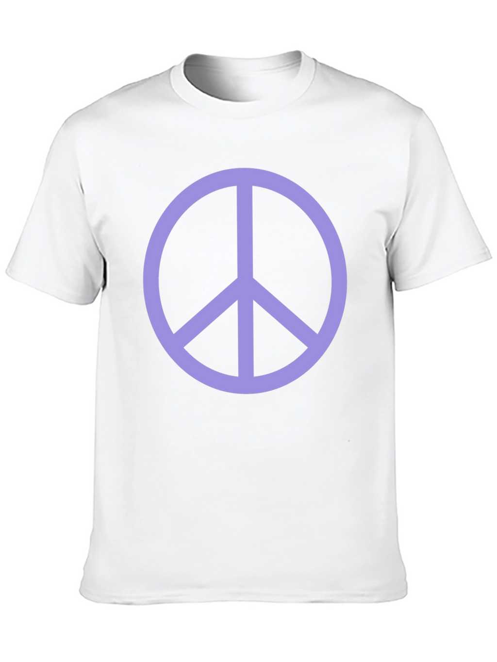 Peace Sign Graphic Tee - Black Crew Neck T-Shirt