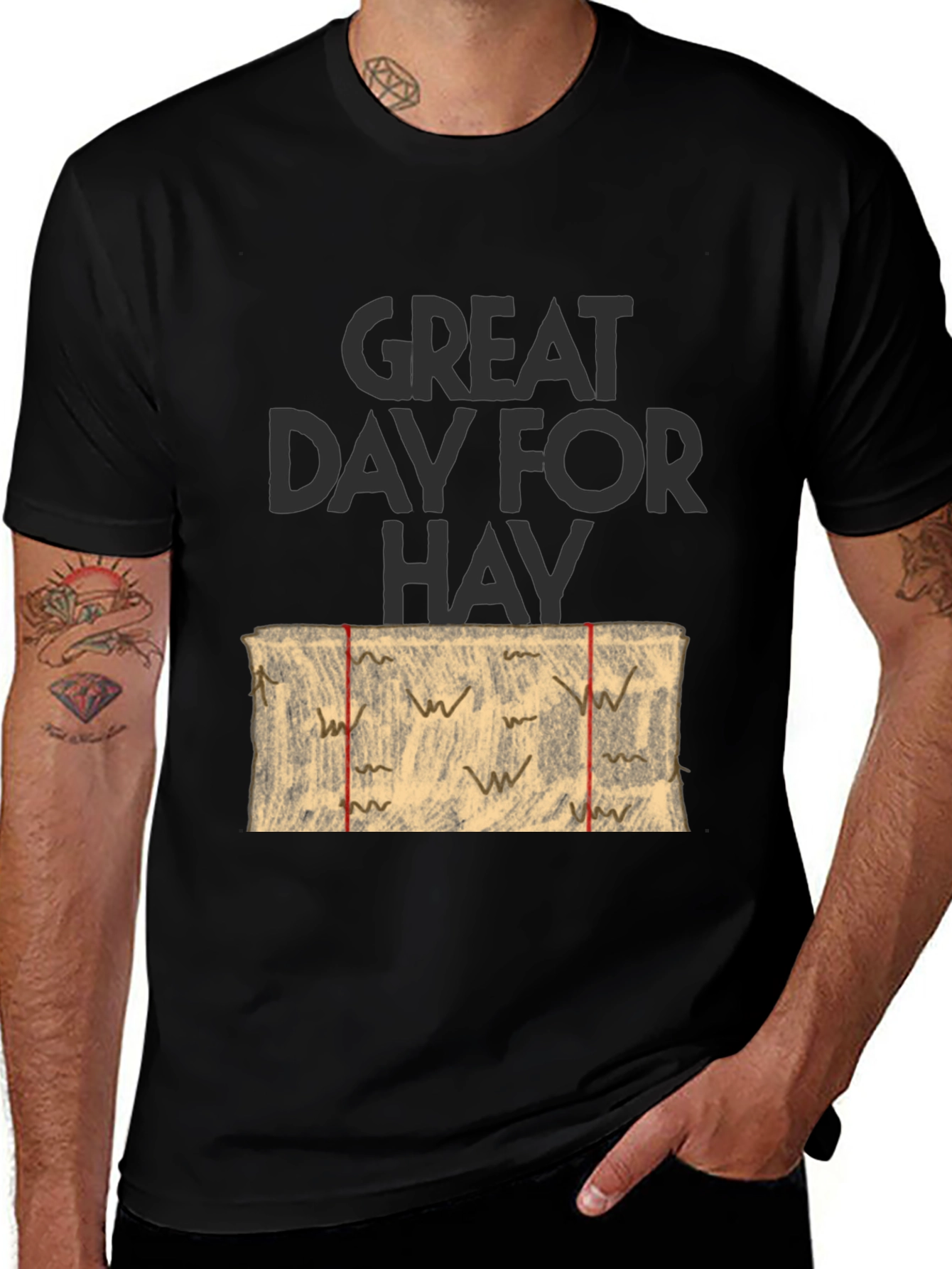 Great Day For Hay T-Shirt Novelty Tee