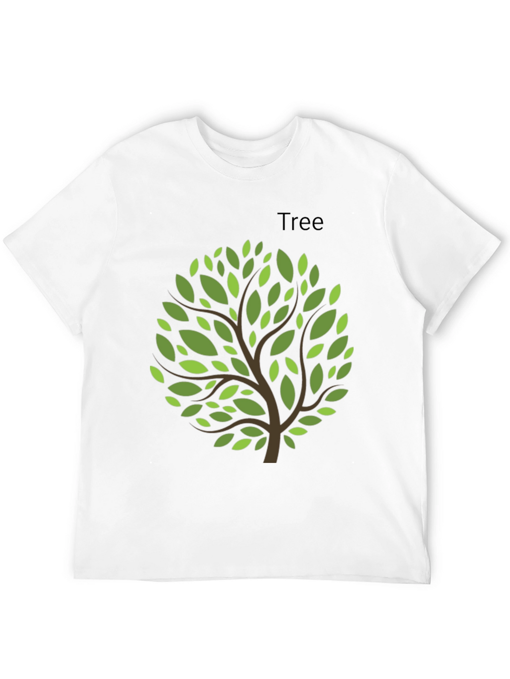 Nature Inspired Tree Graphic Tee - Black