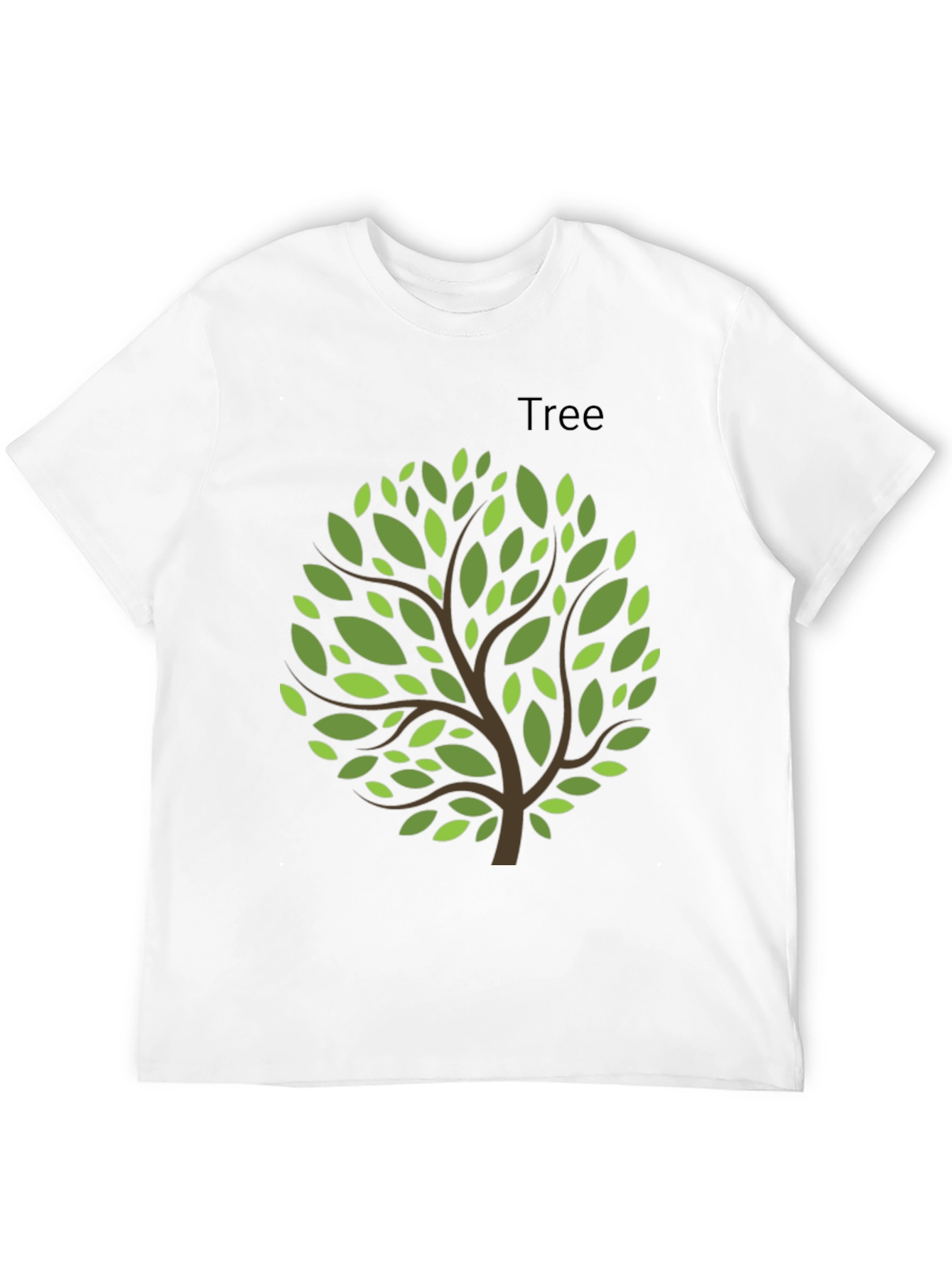 Nature Inspired Tree Graphic Tee - Black