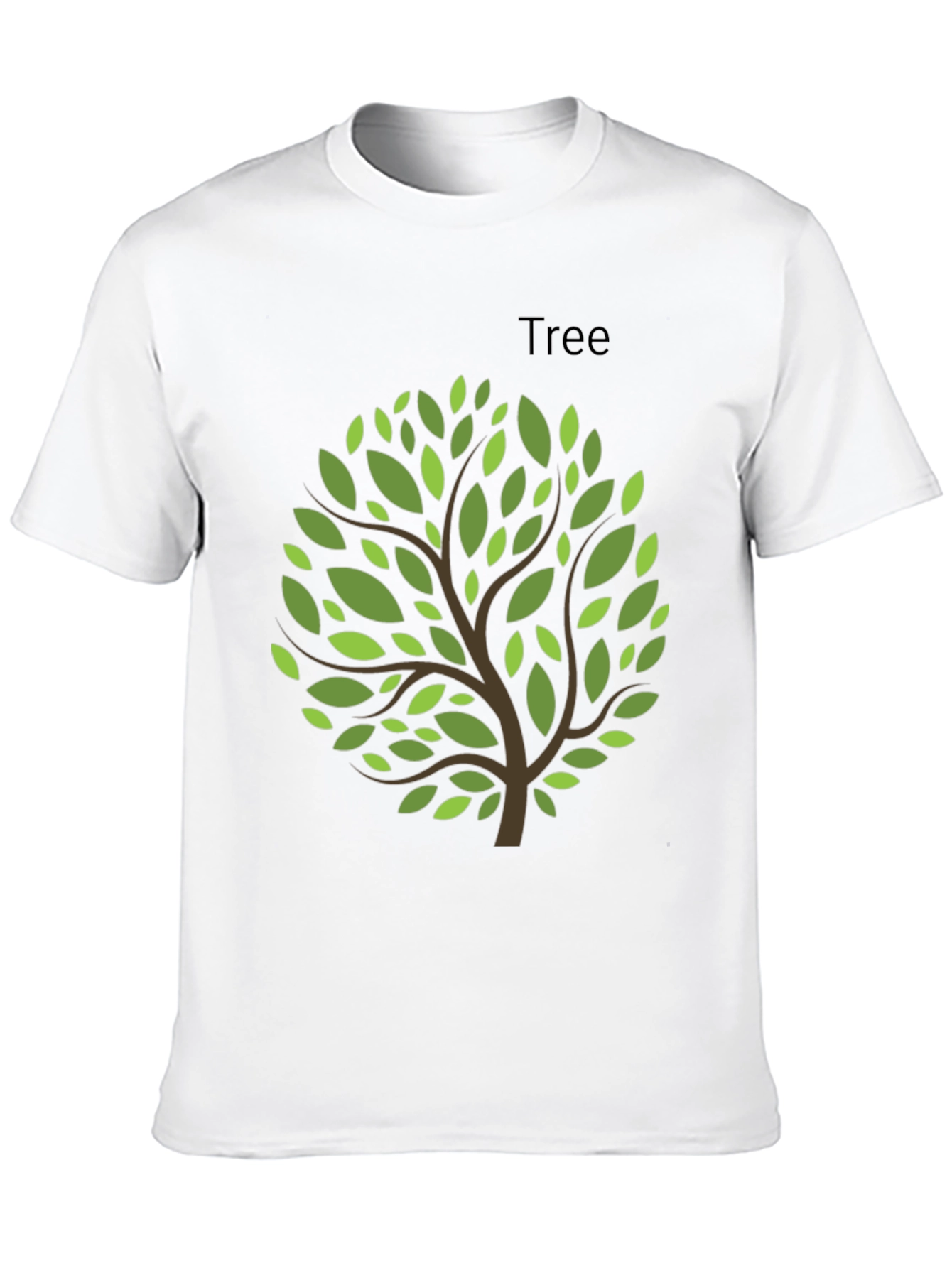 Nature Inspired Tree Graphic Tee - Black