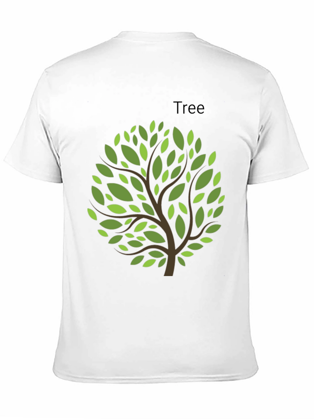 Nature Inspired Tree Graphic Tee - Black
