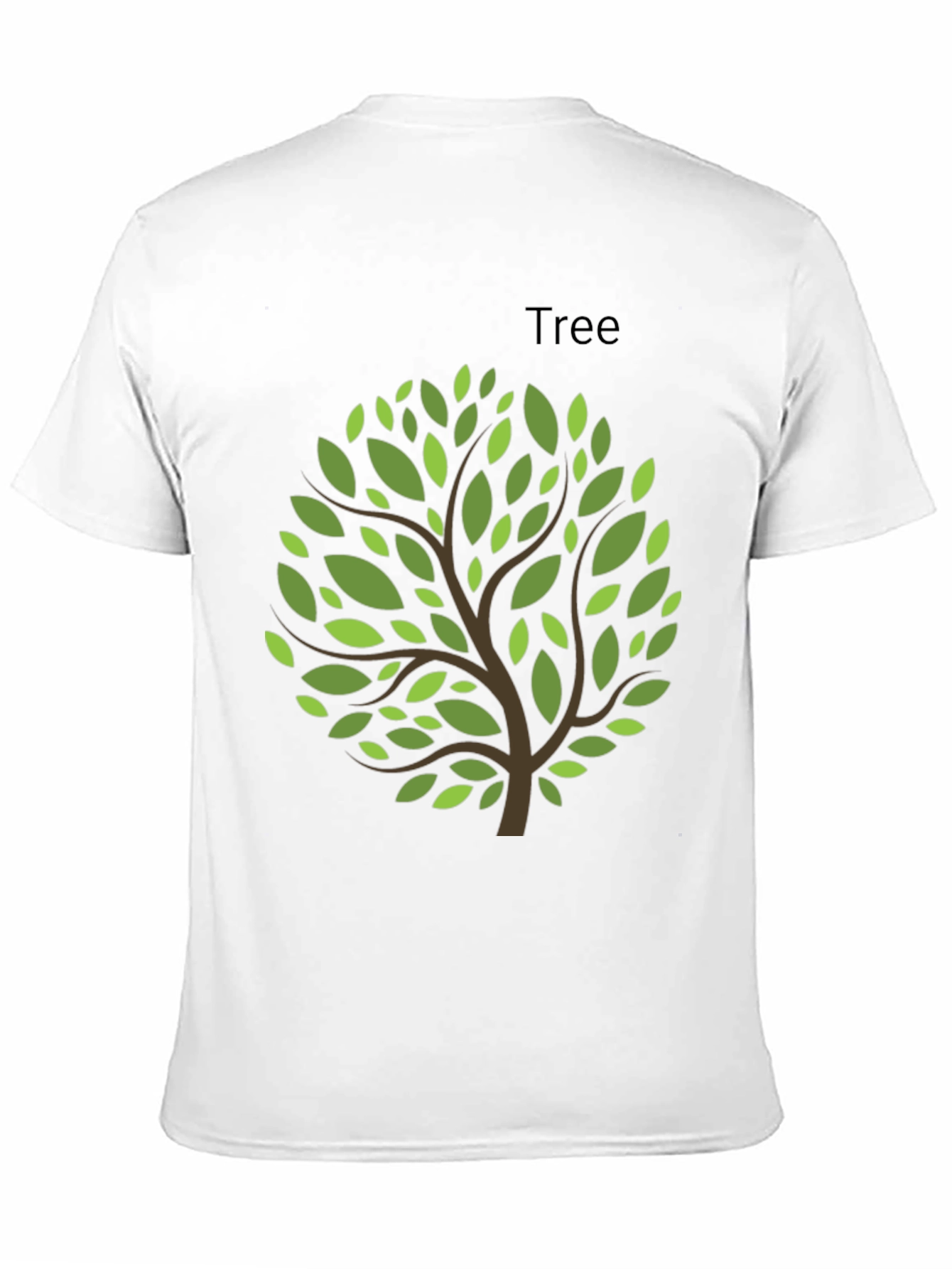 Nature Inspired Tree Graphic Tee - Black