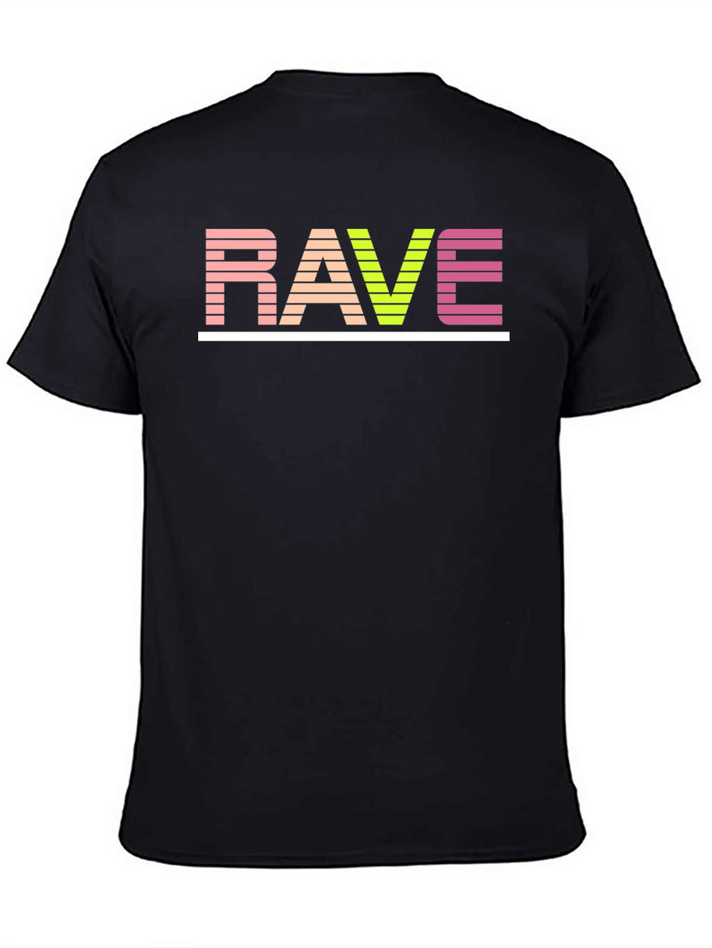 Rave Retro Striped Graphic Tee