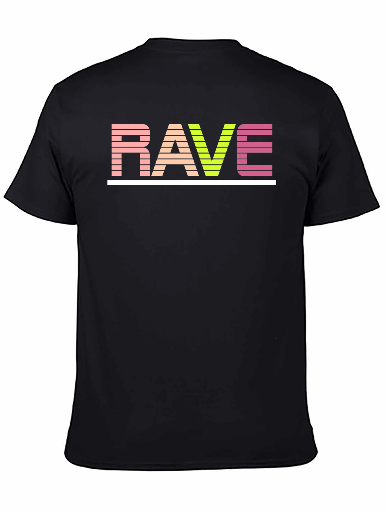 Rave Retro Striped Graphic Tee