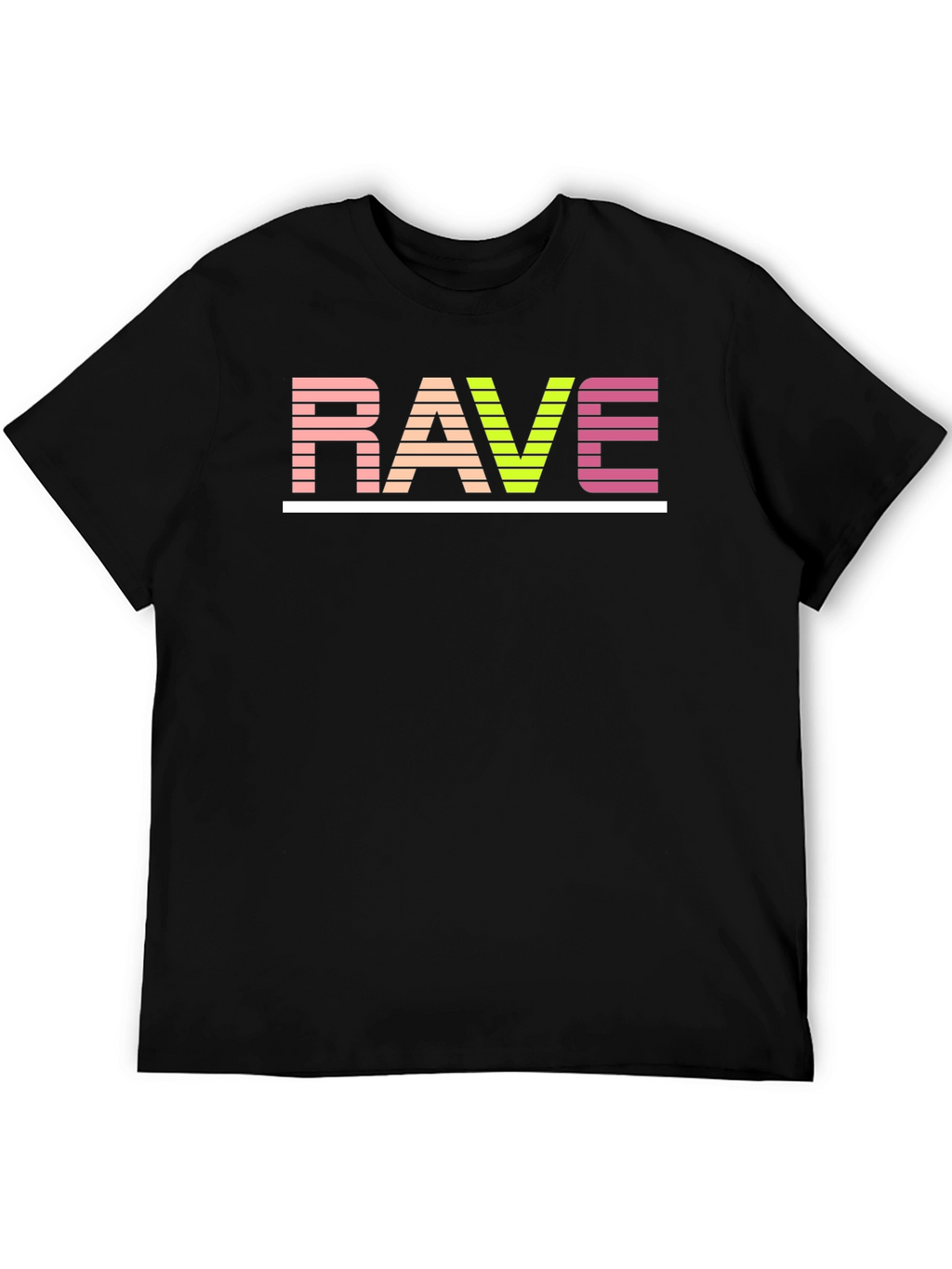 Rave Retro Striped Graphic Tee
