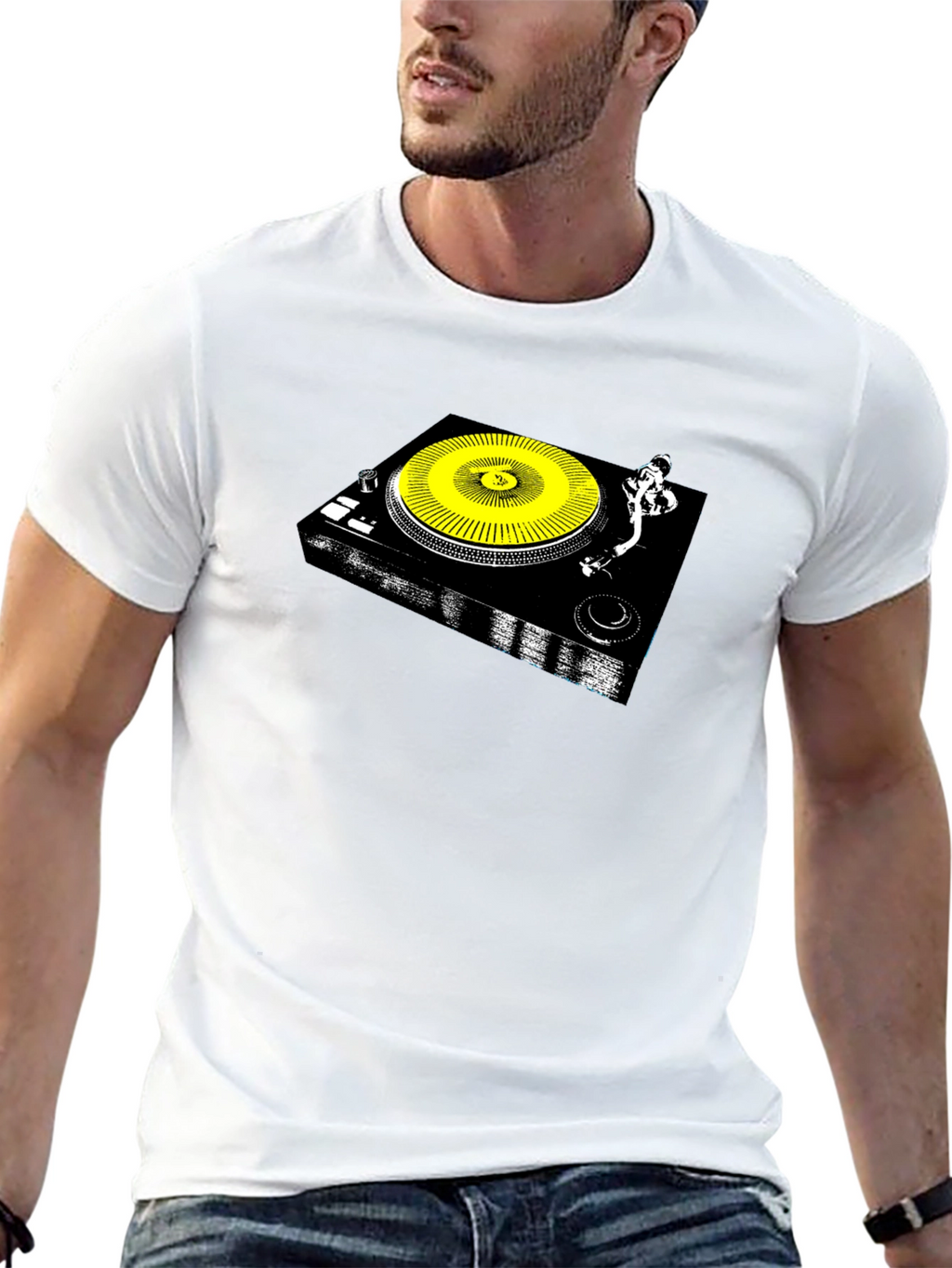 DJ Turntable Graphic T-Shirt
