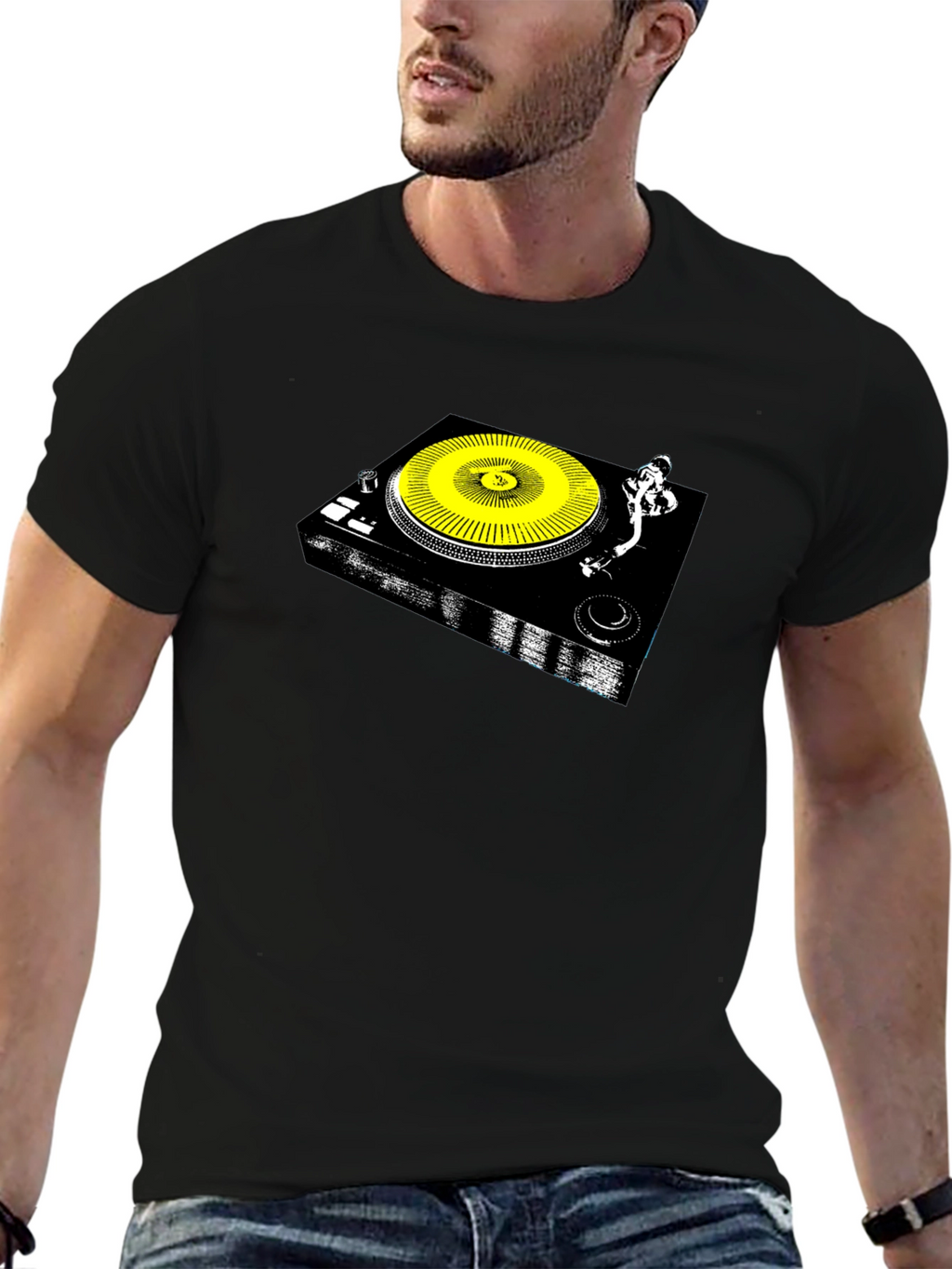 DJ Turntable Graphic T-Shirt