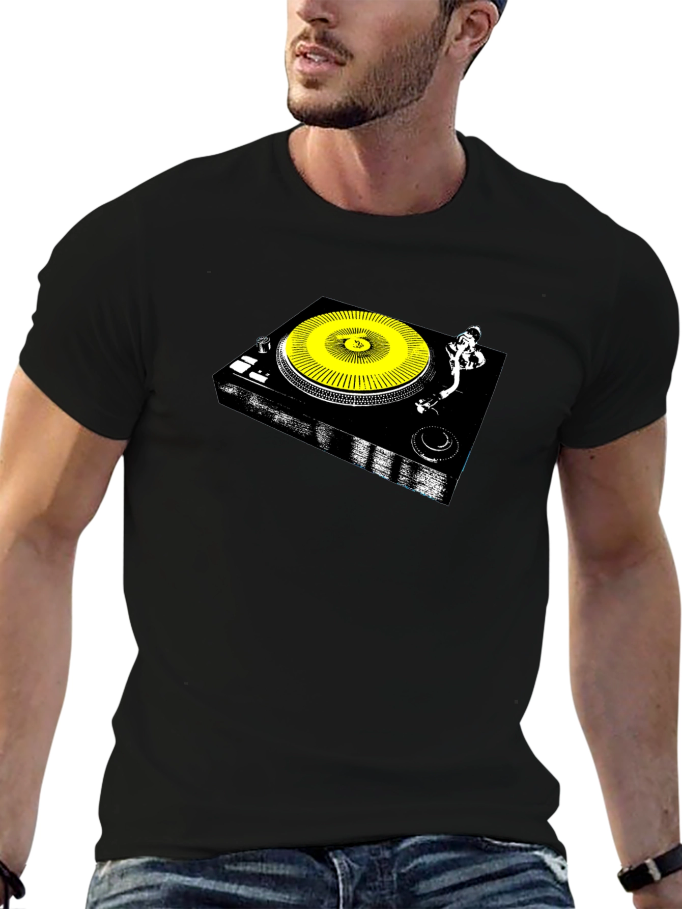 DJ Turntable Graphic T-Shirt