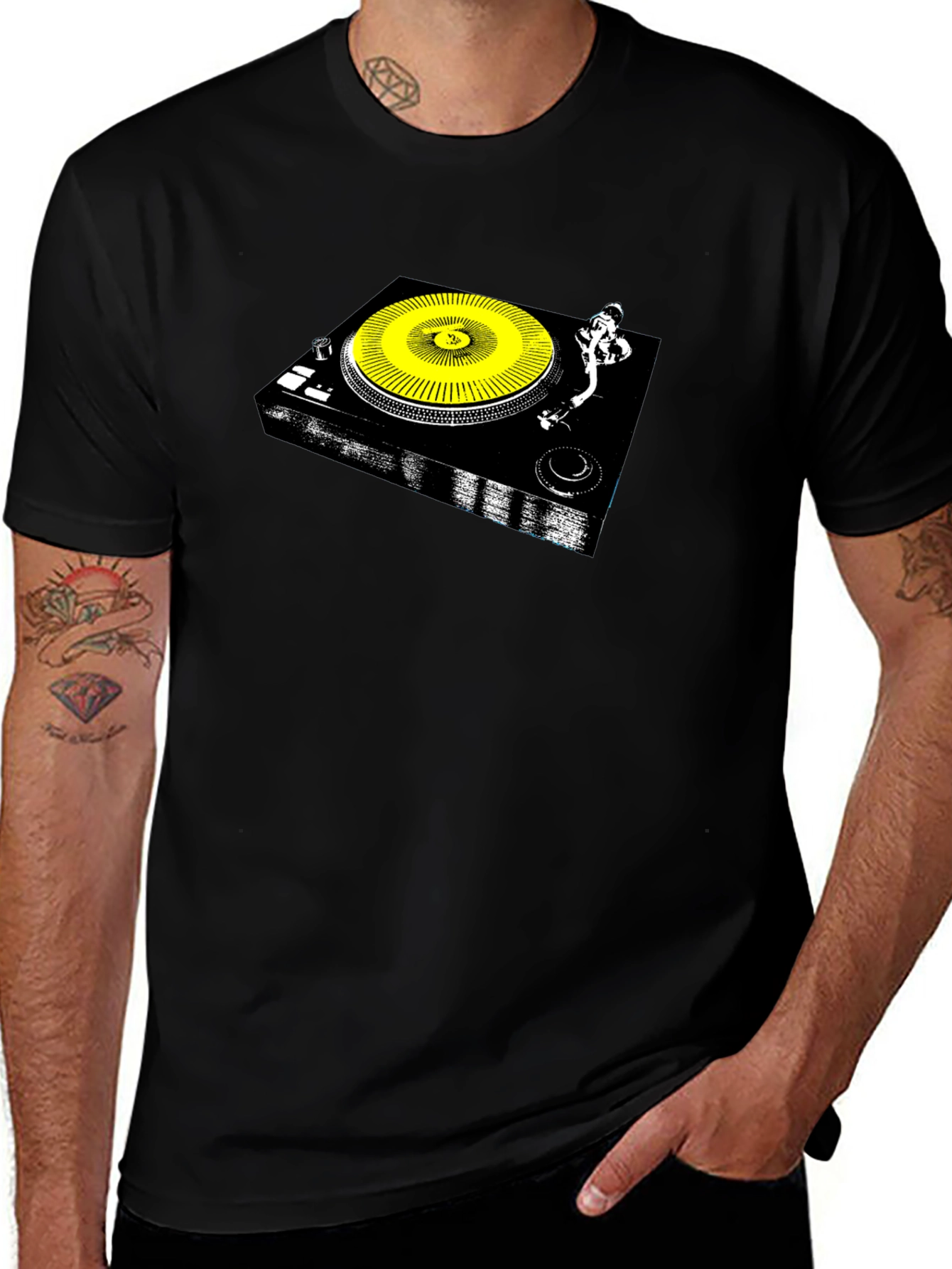 DJ Turntable Graphic T-Shirt