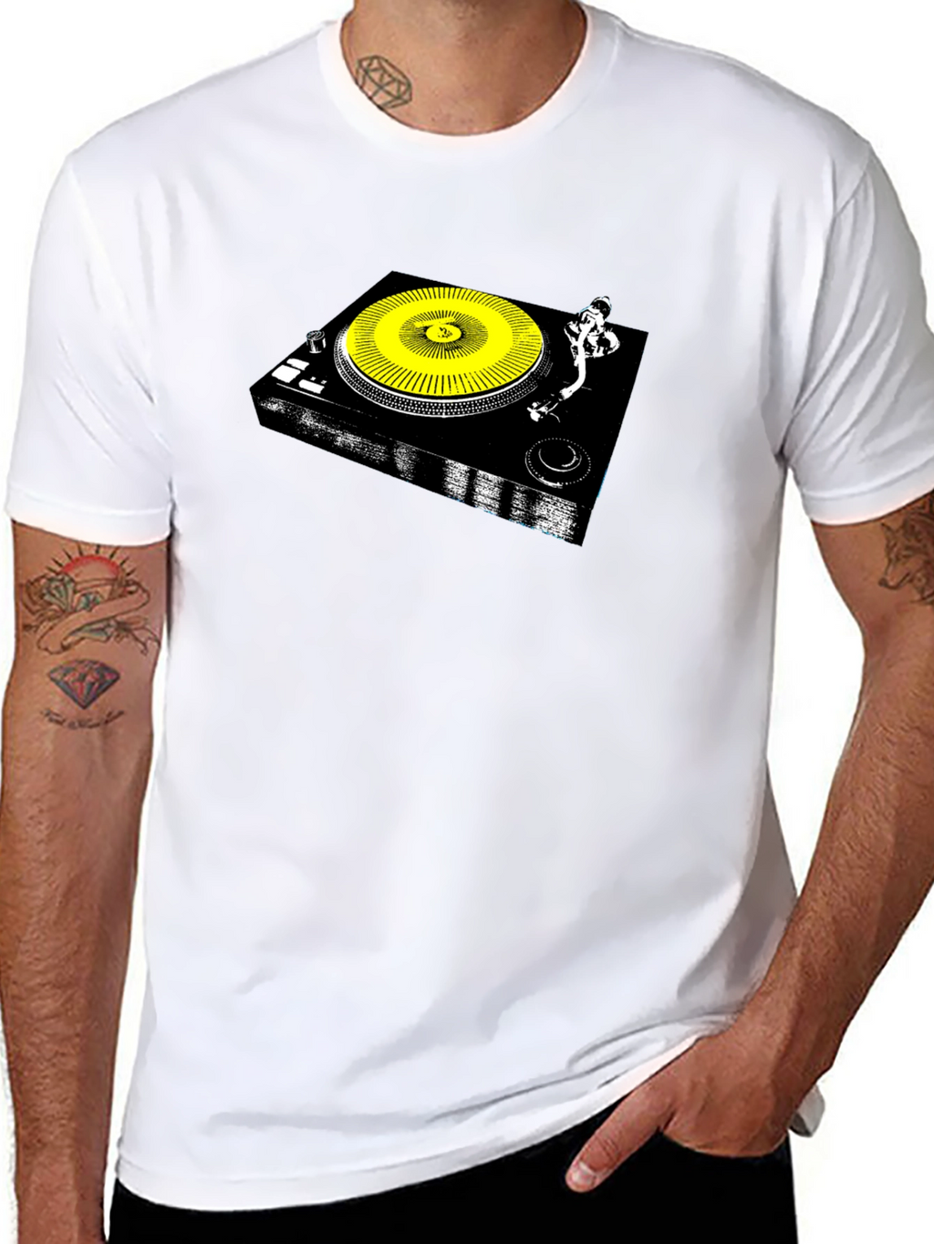 DJ Turntable Graphic T-Shirt