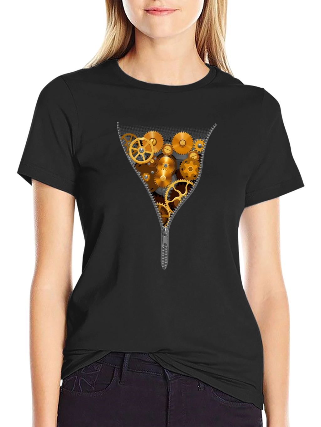 Gear Zipper T-Shirt