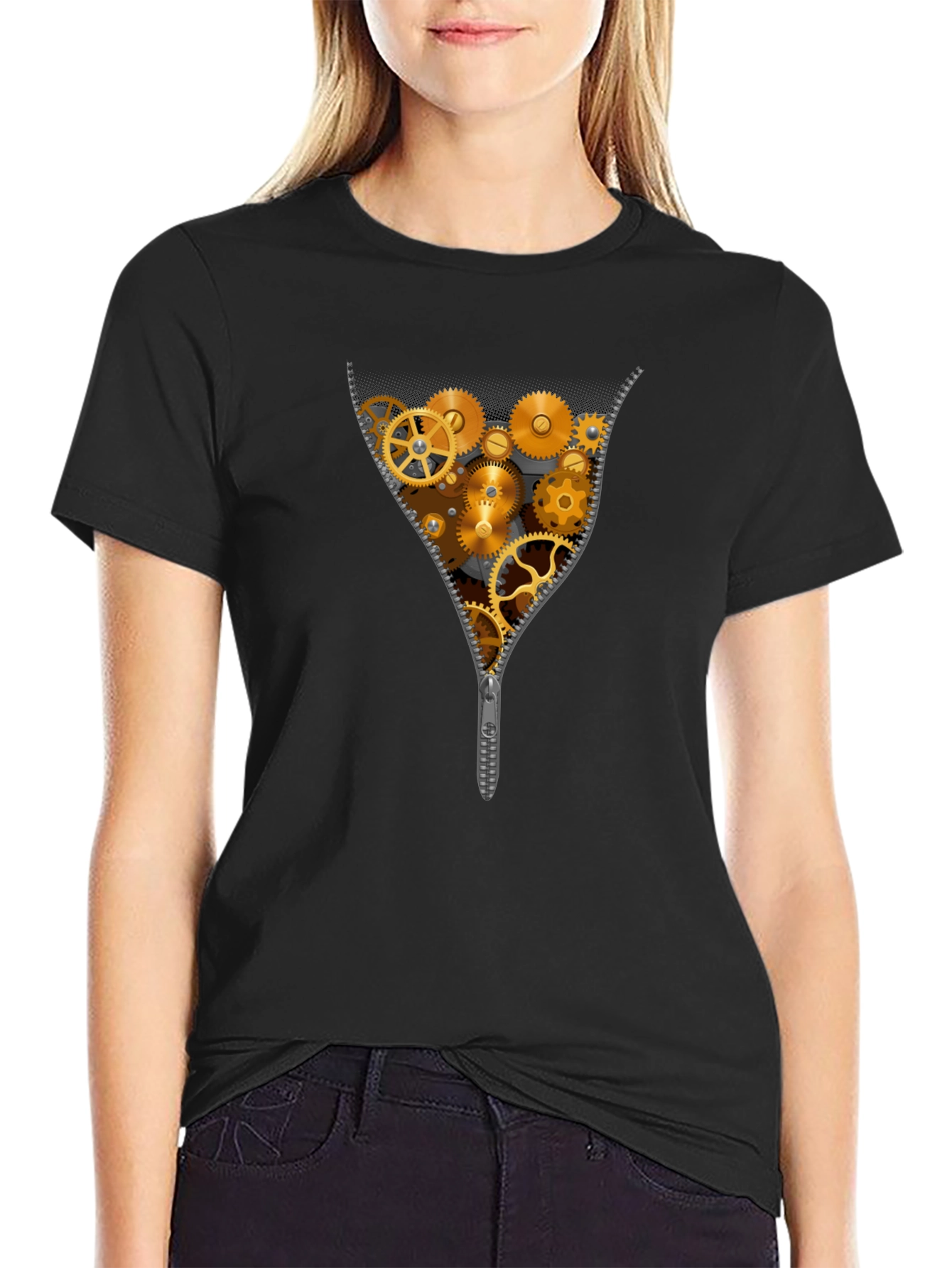 Gear Zipper T-Shirt