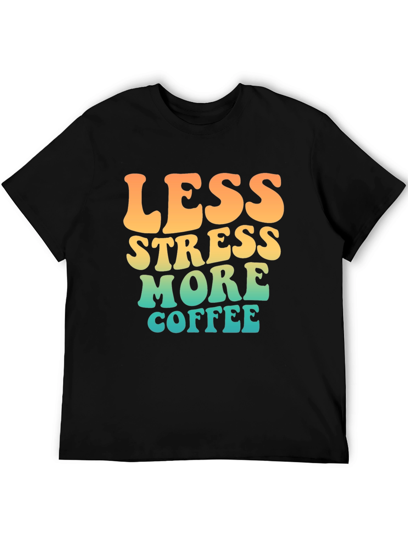 Less Stress More Coffee Retro T-Shirt