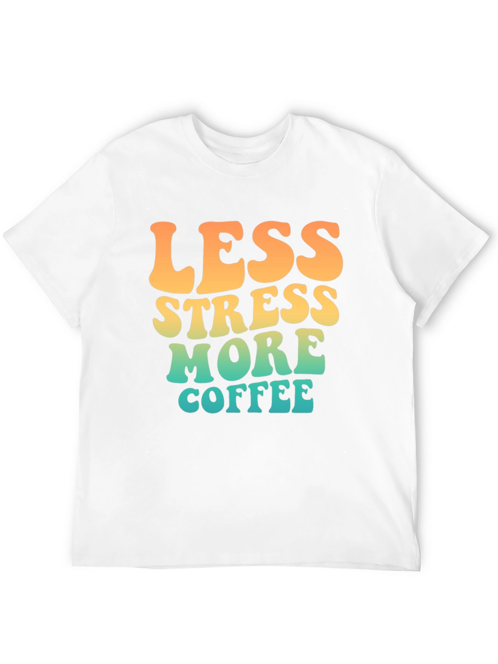 Less Stress More Coffee Retro T-Shirt