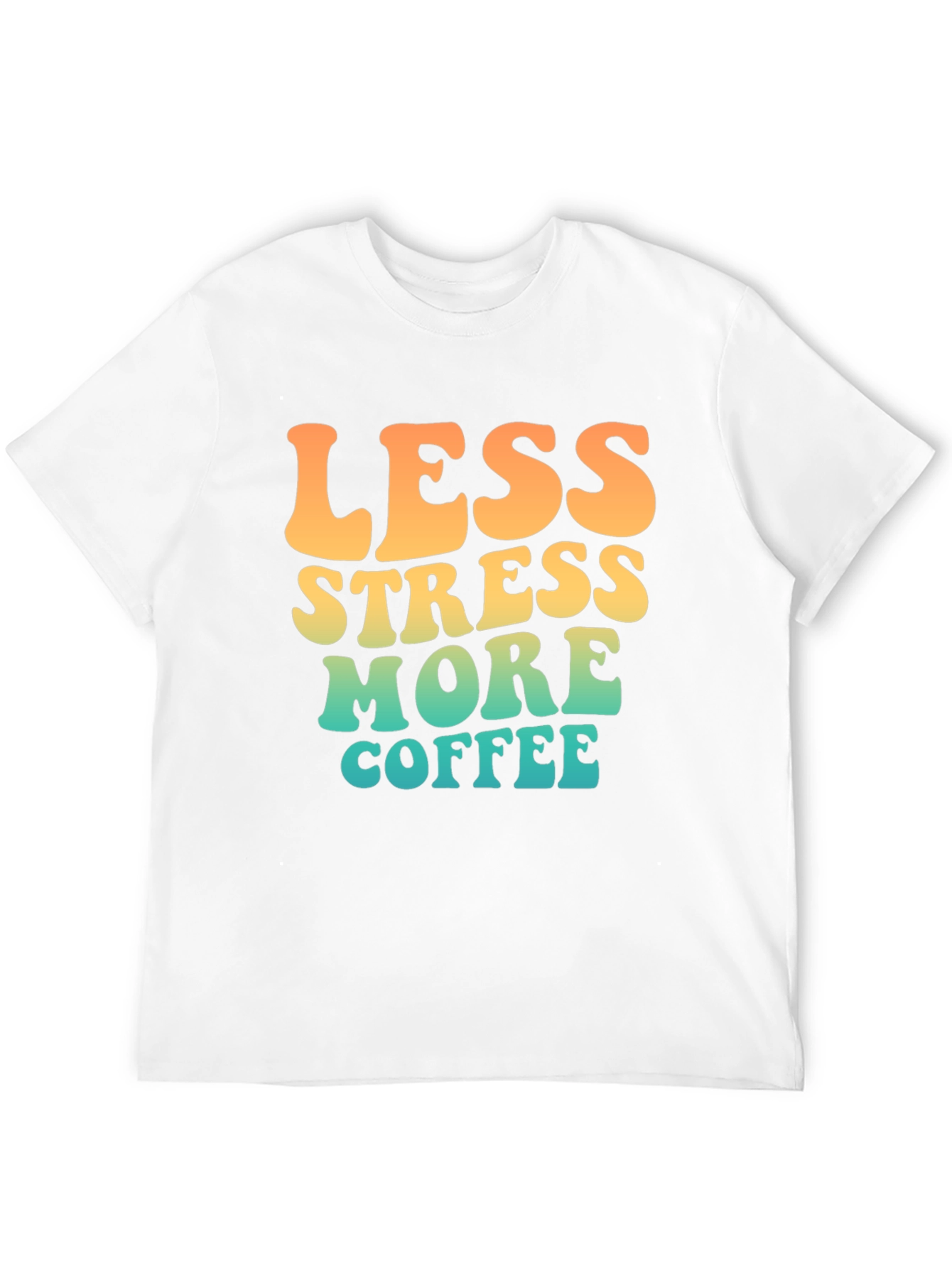 Less Stress More Coffee Retro T-Shirt