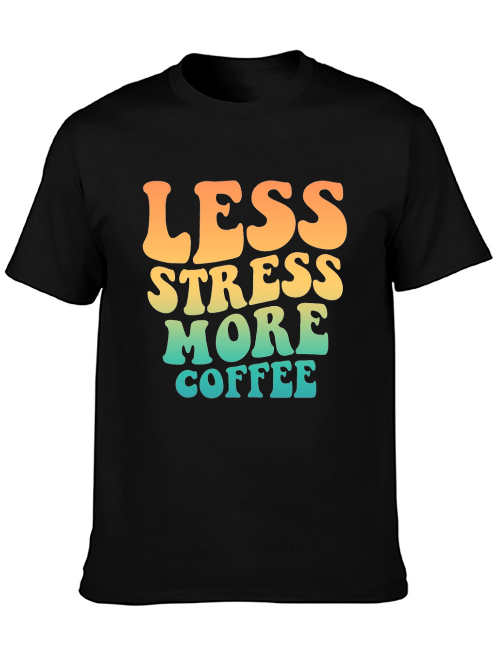 Less Stress More Coffee Retro T-Shirt