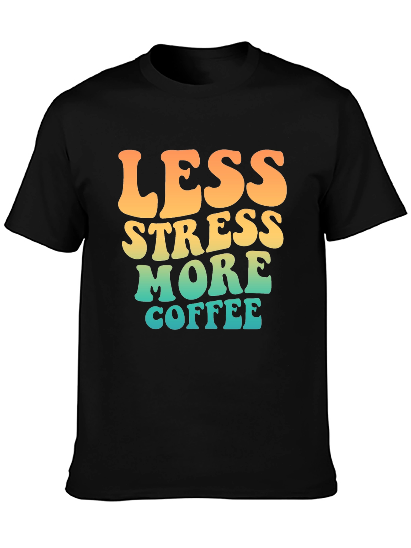 Less Stress More Coffee Retro T-Shirt