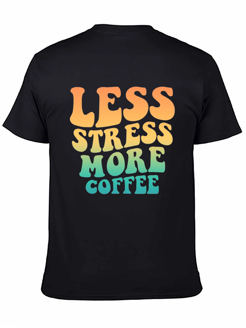 Less Stress More Coffee Retro T-Shirt