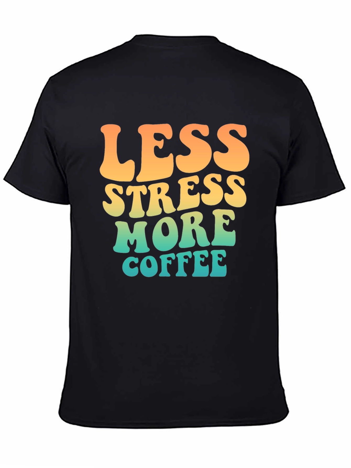 Less Stress More Coffee Retro T-Shirt