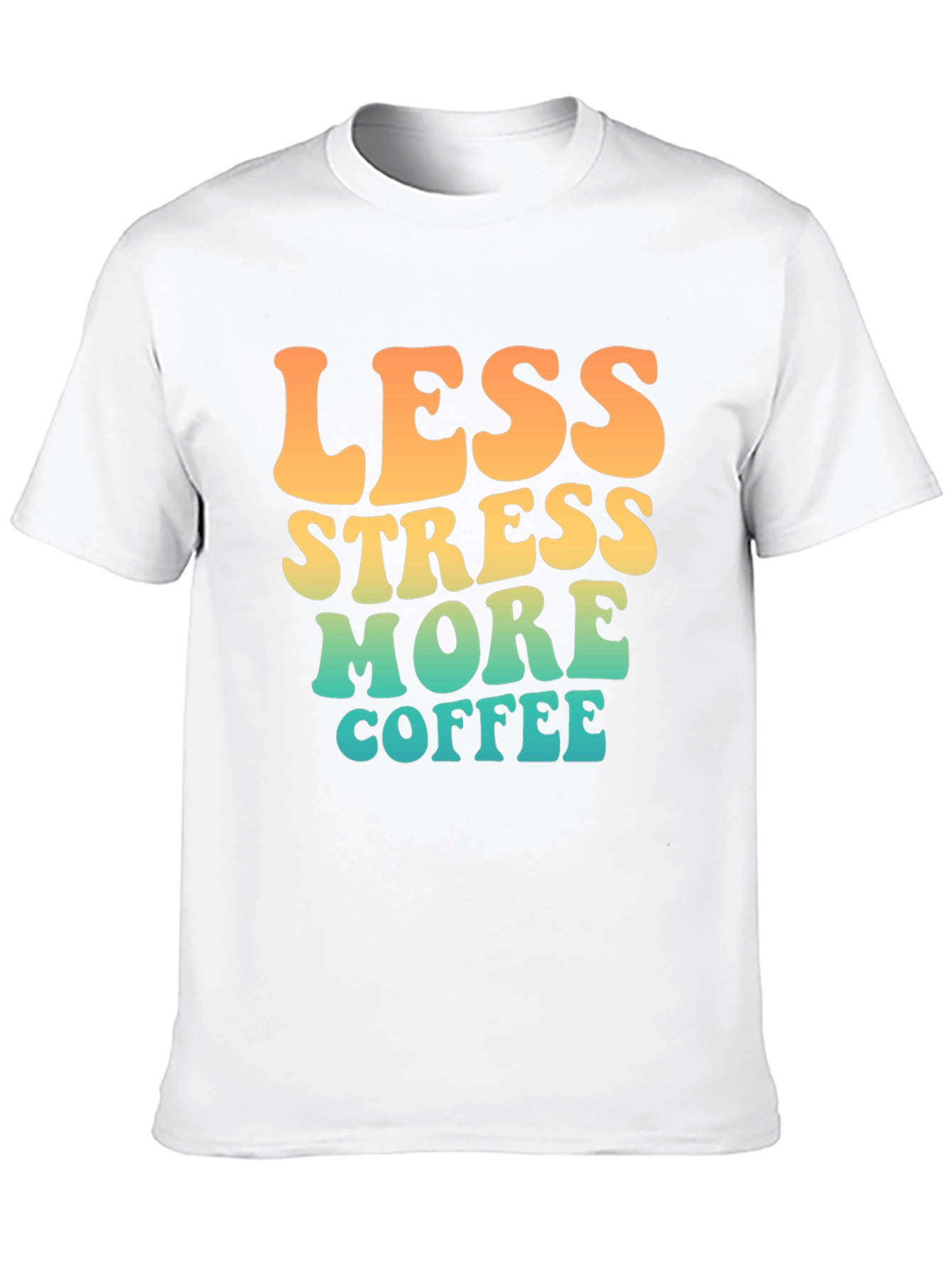 Less Stress More Coffee Retro T-Shirt