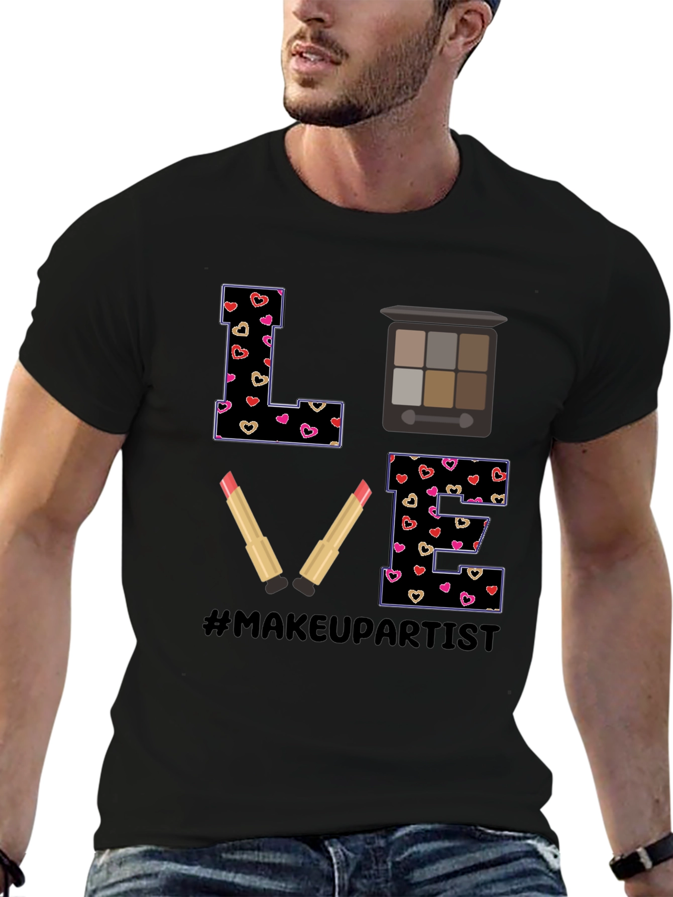 Makeup Artist LOVE T-Shirt Cute Design