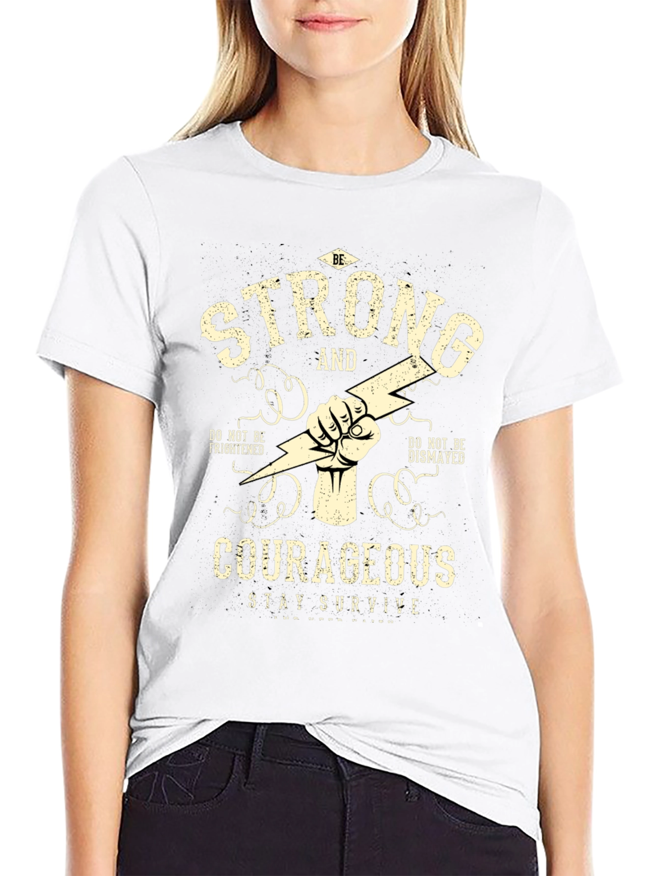 Be Strong & Courageous Graphic T-Shirt