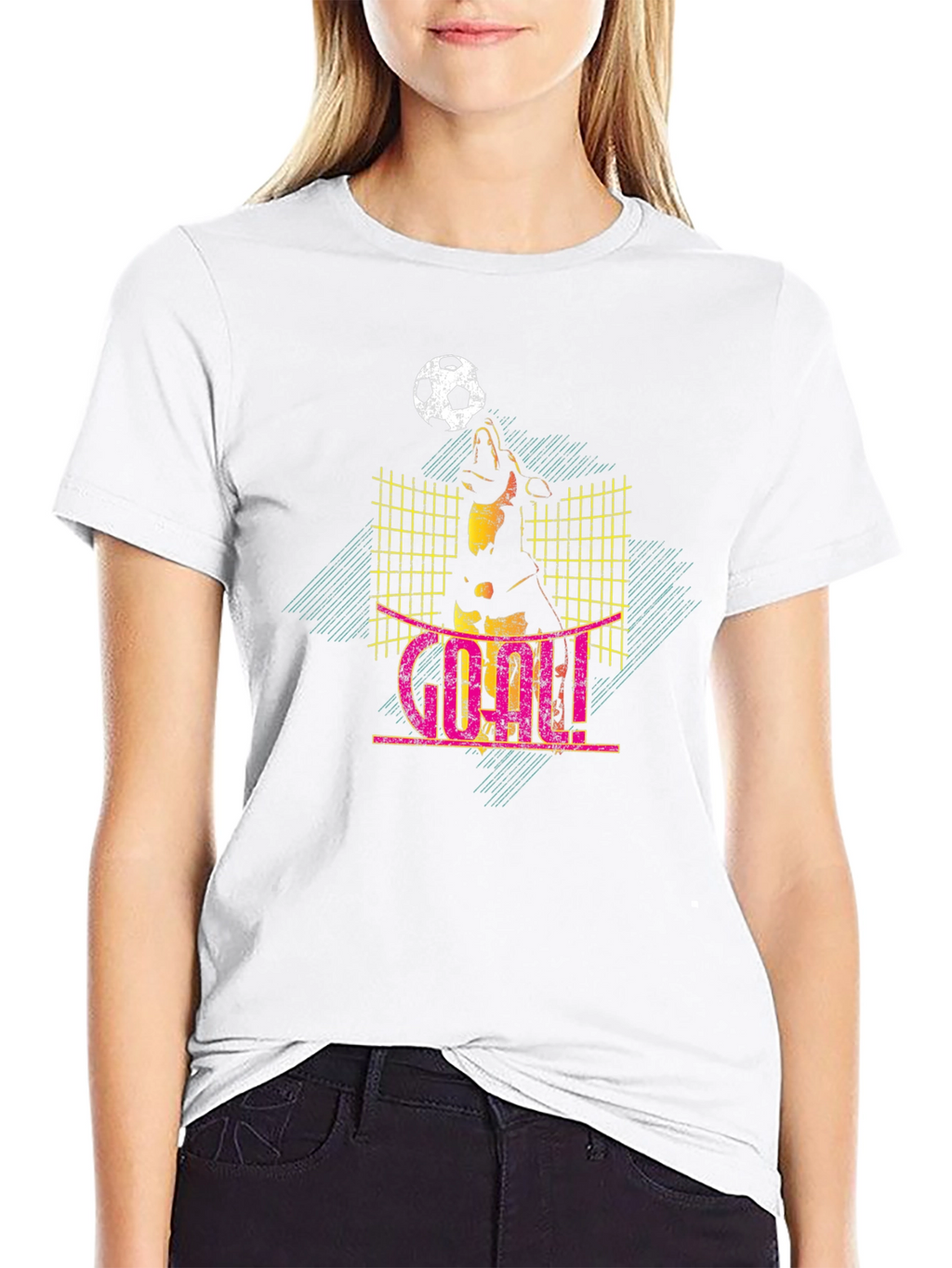 Goal! Soccer Dog Graphic T-Shirt
