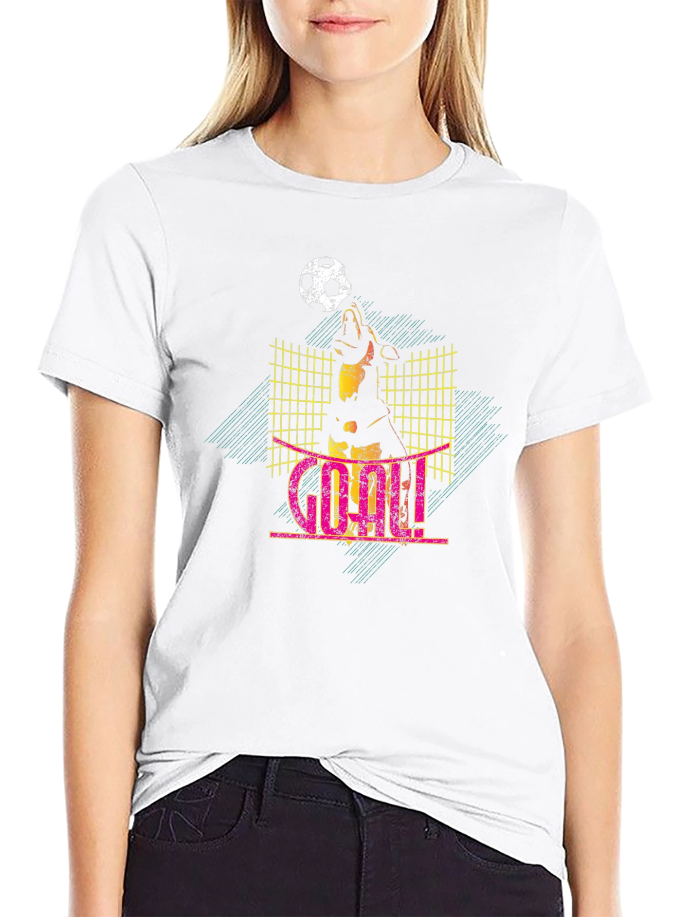 Goal! Soccer Dog Graphic T-Shirt