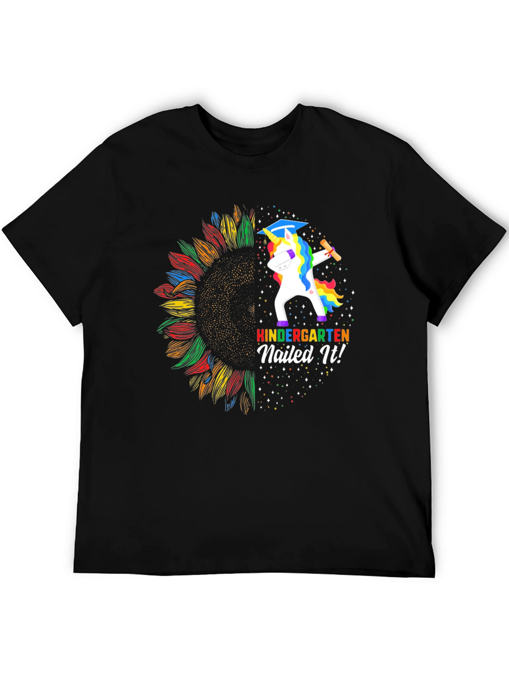 Kindergarten Nailed It! Unicorn Graduation T-Shirt