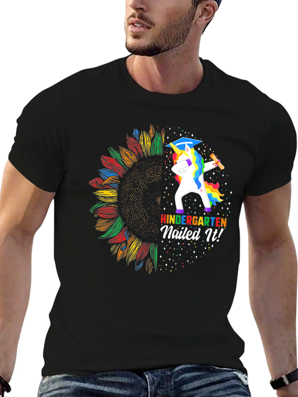 Kindergarten Nailed It! Unicorn Graduation T-Shirt