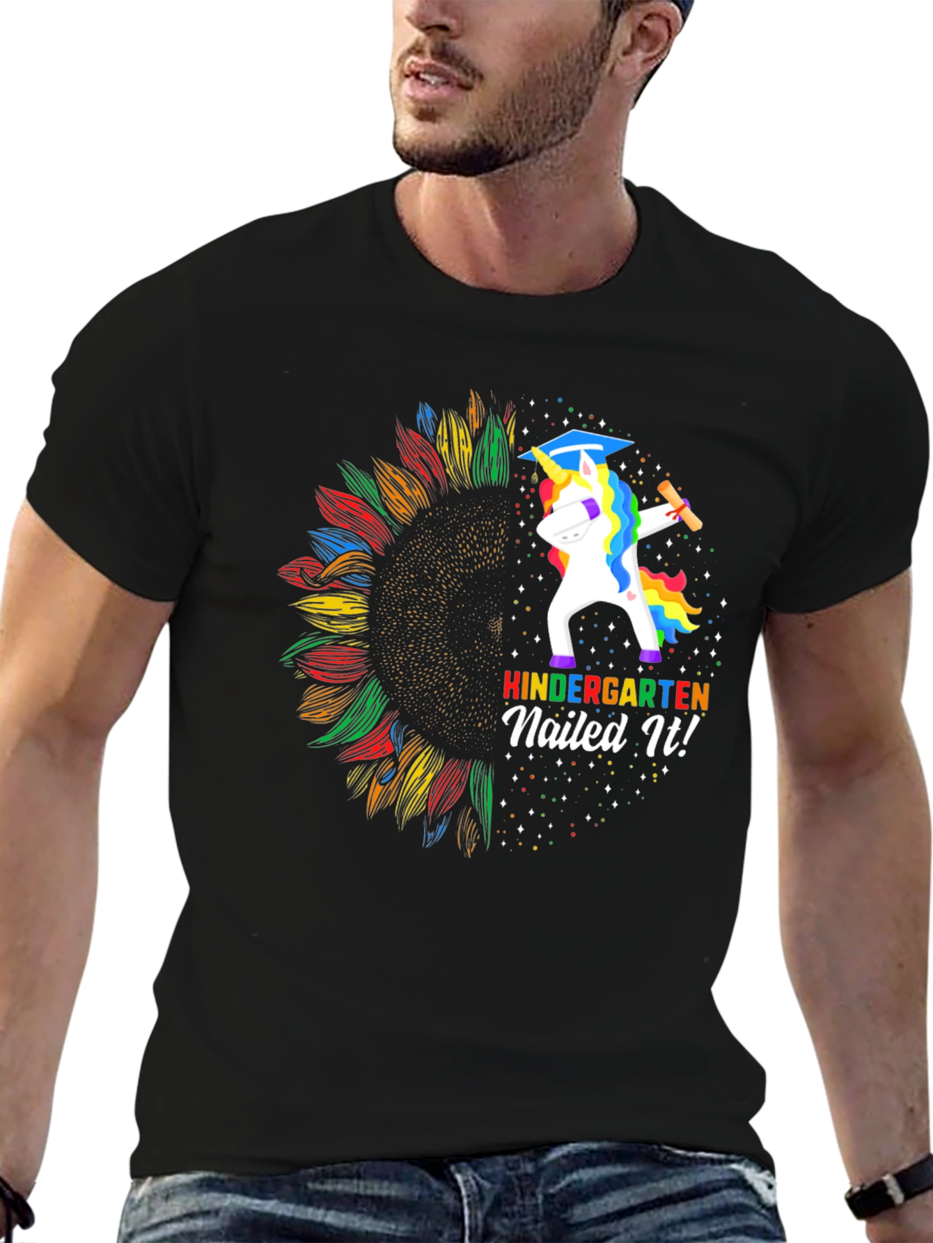 Kindergarten Nailed It! Unicorn Graduation T-Shirt