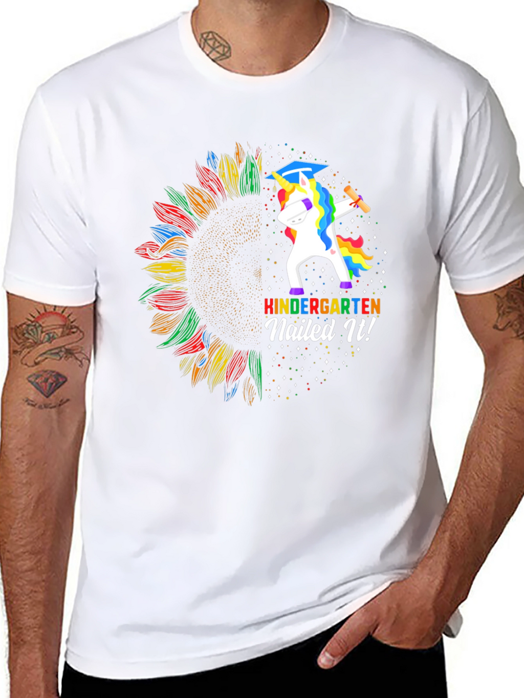 Kindergarten Nailed It! Unicorn Graduation T-Shirt