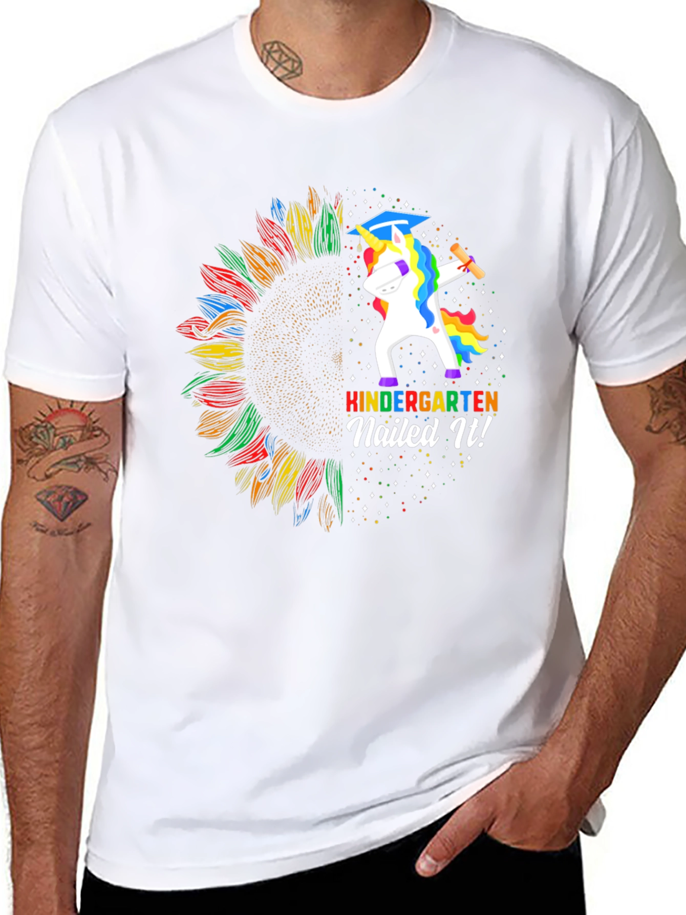 Kindergarten Nailed It! Unicorn Graduation T-Shirt