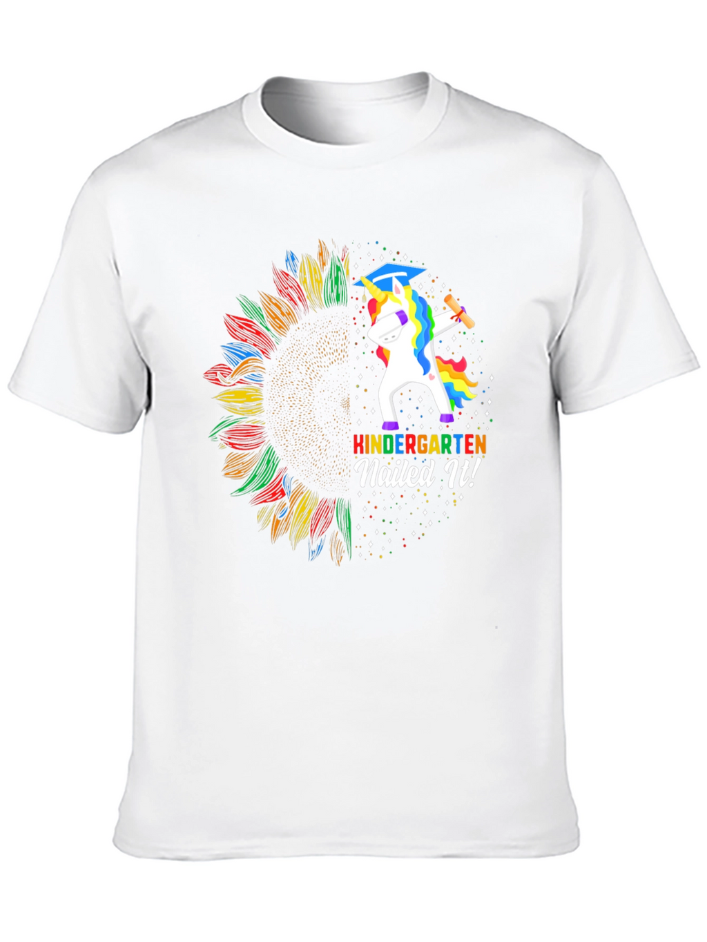 Kindergarten Nailed It! Unicorn Graduation T-Shirt