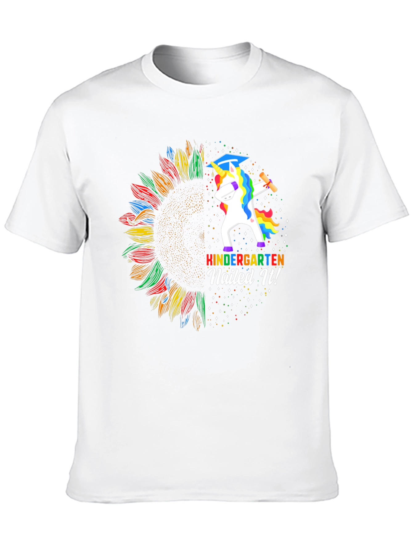 Kindergarten Nailed It! Unicorn Graduation T-Shirt