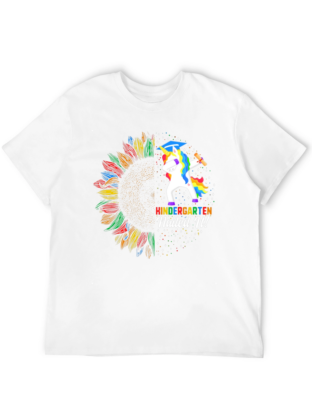 Kindergarten Nailed It! Unicorn Graduation T-Shirt